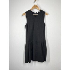 Vince Ponte Knit Dropped Waist Mini Dress